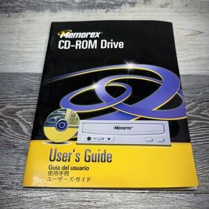 1999 Vintage Memorex Cd-ROM Drive User Manual / Guide Only
